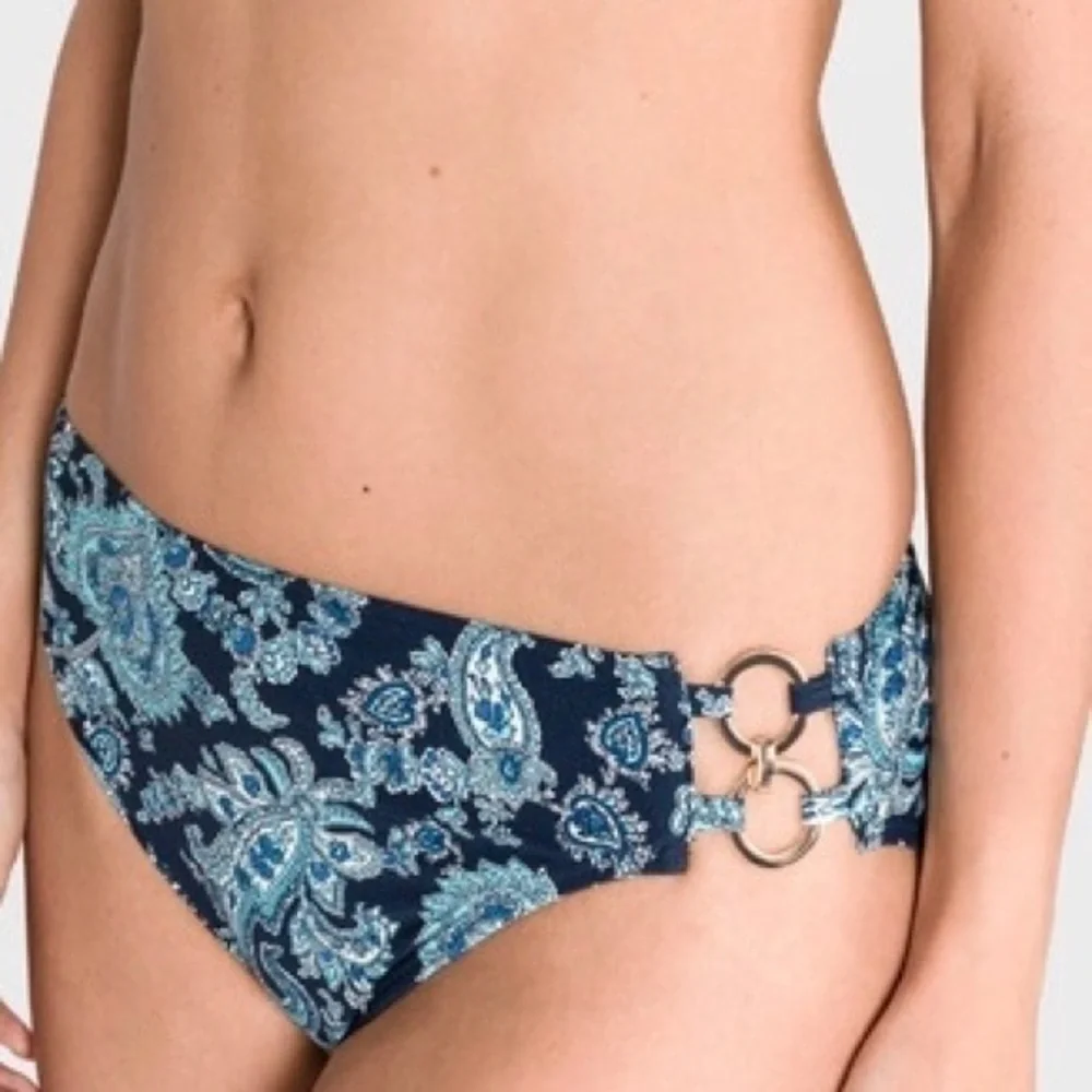 MICHAEL KORS Blue Paisley Bikini Bottom XS - Picture 1 of 14